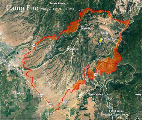 Ca Camp Fire Map