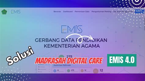 Solusi Emis Dengan Menghubungi Madrasah Digital Care Youtube