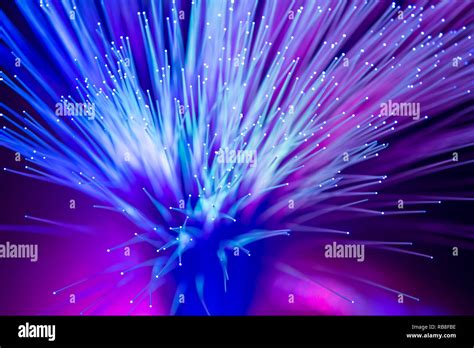 Fiber Optics Lights Abstract Background Stock Photo Alamy