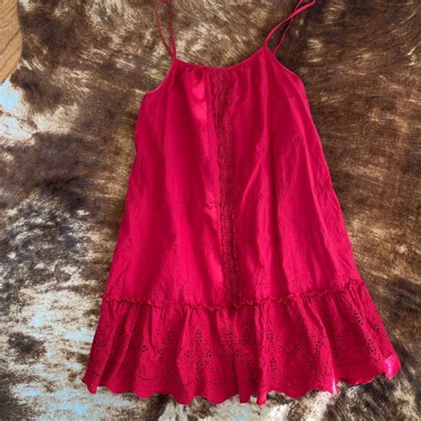 Knox Rose Dresses Knox Rose Red Eyelet Dress Poshmark