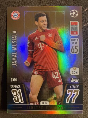 Topps Match Attax Ucl Extra Limited Edition Gold Jamal Musiala