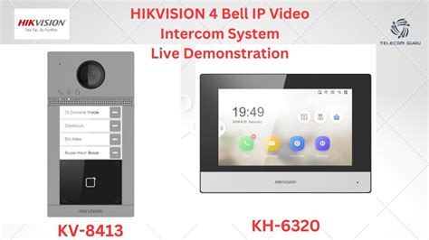 Hikvision Bell Ip Video Door Phone Full Live Demonstration Ds Kv