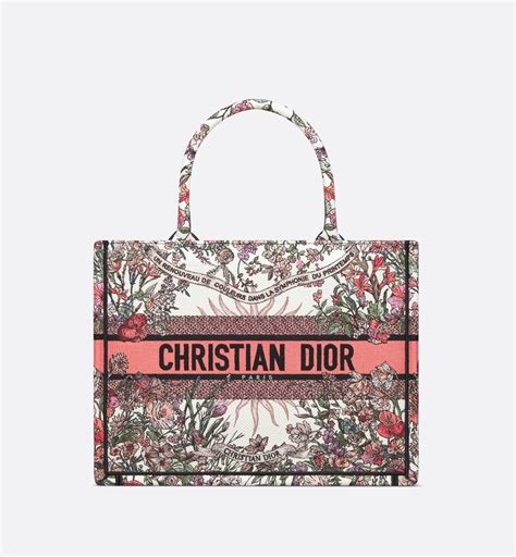 Dior Dior Book Tote バッグ ミディアム Dior 4 Saisons Hiver Soleil エンブロイダリー