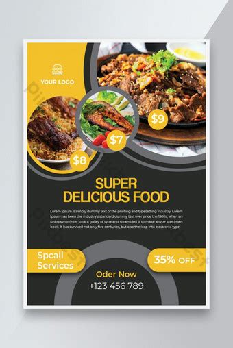 Restaurant food menu flyer Template | AI Free Download - Pikbest