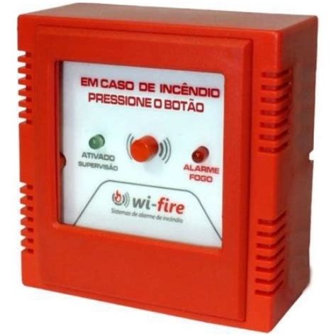 Acionador Manual Alarme De Inc Ndio Sem Fio Wireless Megathor