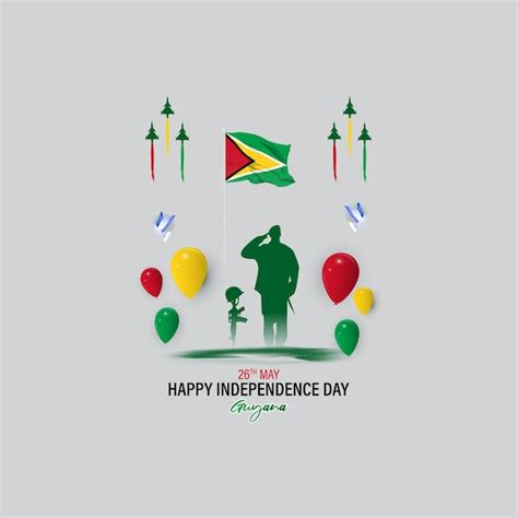 Premium Vector Vector Illustration For Happy Independence Day Guyana