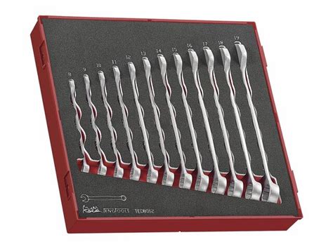 Jeu de clés mixtes hip grip 12pcs TED tray Teng Tools TED8012 de TORROS