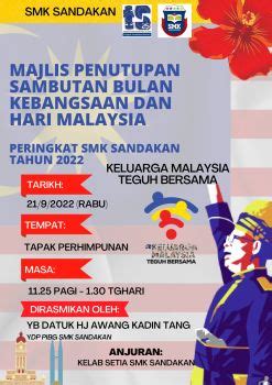 MAJLIS PENUTUPAN BULAN KEBANGSAAN DAN HARI MALAYSIA SMK SANDAKAN G