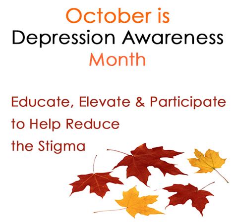 October Is Depression Awareness Month Educate Elevate And Participate Inspire Malibu