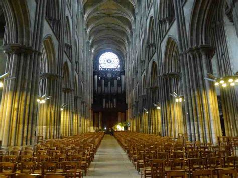 Figure: The Rouen Cathedral. The interior today. | Download Scientific ...