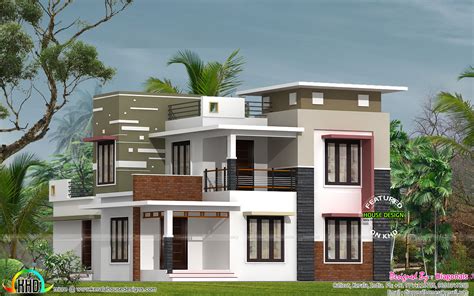 Bedroom Flat Roof Box Type Home Kerala Home Design And Floor Plans