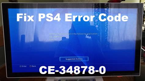 Repair Ps Ce Error Code When Trying To Launch Games Or