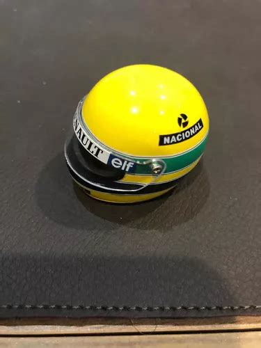 Miniatura Capacete Ayrton Senna Em Metal Escala Mercadolivre