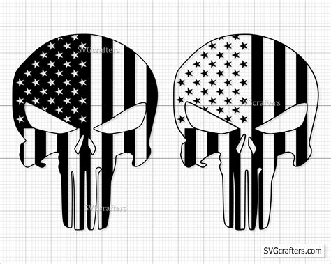 The Punisher Flag Svg Punisher Svg Punisher Skull Svg Skull Etsy Norway