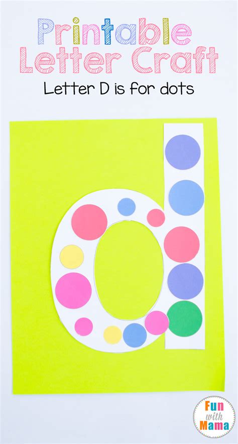 Printable Letter D Crafts D Is For Dots Fun With Mama