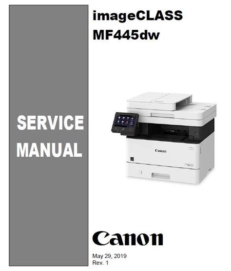 Canon imageCLASS MF445dw Service Manual :: Canon Faxsimile ...