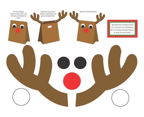 Christmas Craft Templates 12 Free Pdf Printables Printablee