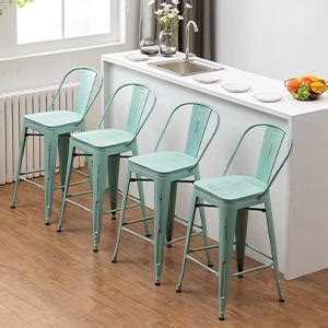 Amazon Aklaus Metal Bar Stools Set Of Bar Stools With Backs