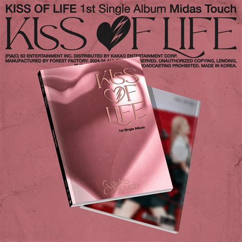 K Pop Merch Kiss Of Life 1st Single Album Midas Touch Photobook Ver Poster