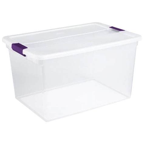 Sterilite Corporation 60 Pack Medium 165 Gallons 66 Quart Clear Tote