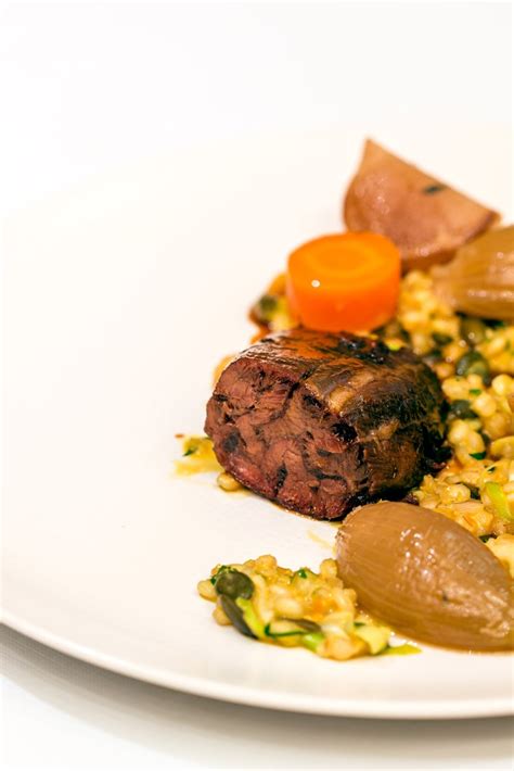 Braised Beef Shin Recipe With Barley Risotto Great British Chefs