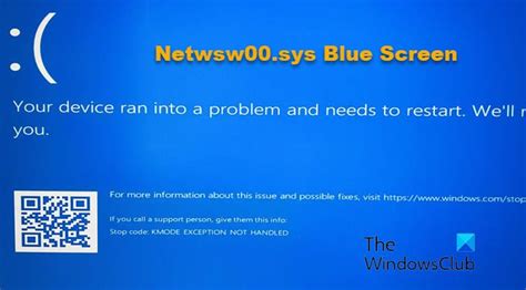 Fix Netwsw Sys Blue Screen On Windows