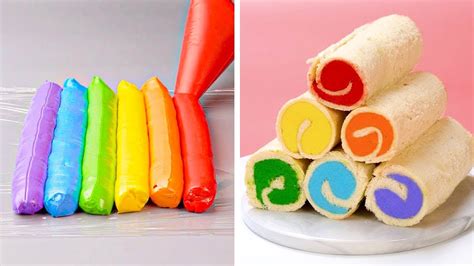 Satisfying Rainbow Cake Decorating Video Compilation Cake Lovers