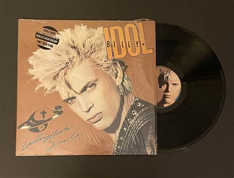 Billy Idol Whiplash Smile Lp Record Vinyl 1986 In Shrink Hype Sticker Vg Ebay