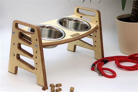 Adjustable Height Double Dog Bowl Stand – RUFFTER