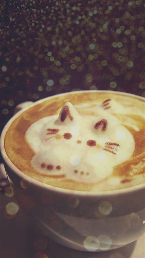 Cat coffee wallpaper | Coffee wallpaper, Cat coffee, Food