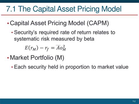 Ppt Capital Asset Pricing And Arbitrage Pricing Theory Powerpoint