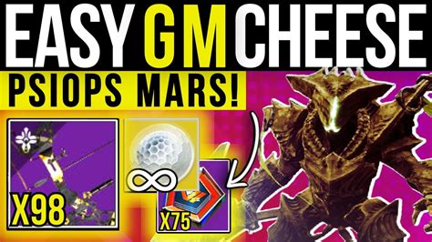 This Psiops Mars Grandmaster Cheese Is Easy New Solo Nightfall Farm