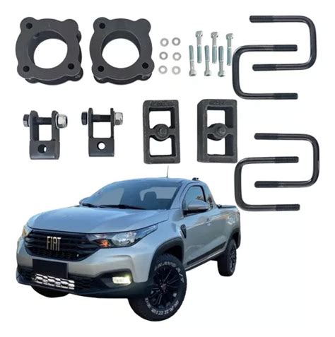 Kit Lift De Erguer Suspens O Polegadas Fiat Strada