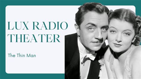 Lux Radio Theater The Thin Man YouTube