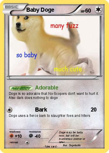 Pokémon Baby Doge 23 23 Adorable My Pokemon Card