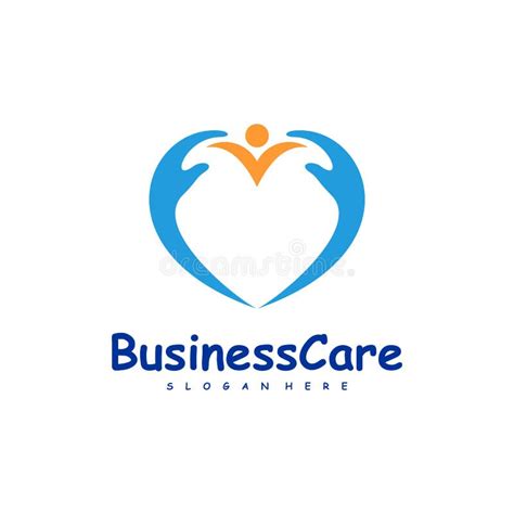 Love Care Logo Design Vector Icon Symbol Stock Illustration