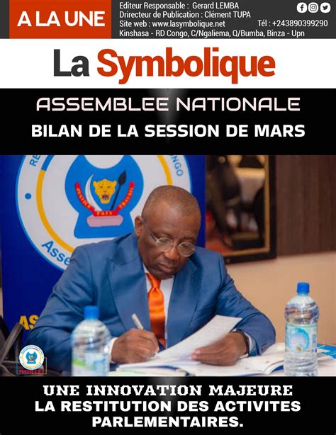 Ass Nat Bilan de la session de Mars Par devoir de redevabilité le bureau Vital Kamerhe innove