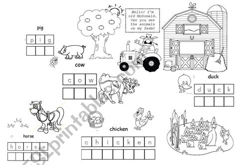 Old Mcdonald´s Farm Esl Worksheet By Asiulhg