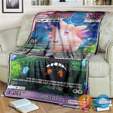 Pokemon Gengar Cards Blanket Hot Sale