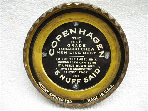 copenhagen snuff can opener wall mount tobacco by troutsJunkShop