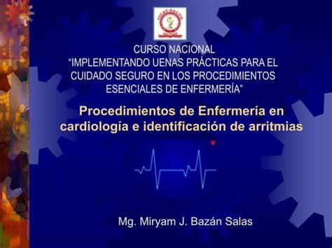 Enfermería en cardiología e identificación de arritmias CICAT SALUD PPT