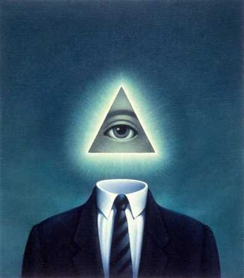 Stock Illustration - Businessman With Pyramid Eye