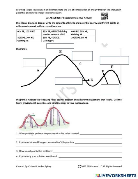 Kinetic And Potential Energy Worksheets Worksheets