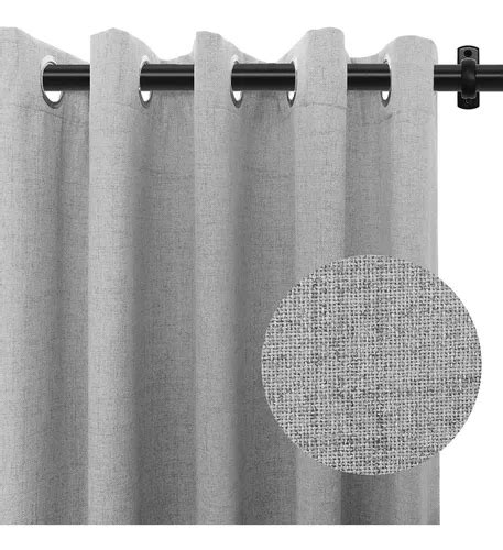 Cortinas 100 Opacas Para Puerta Corredera De Lino Fr2dc Cuotas Sin