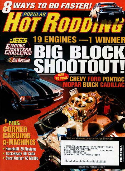 Popular Hot Rodding February 2006 8 Ways To Go Faster Magazin