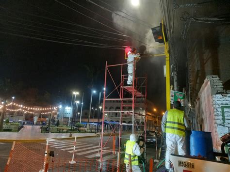 Municipalidad De Huaral Realiza Trabajos De Mantenimiento Y Pintado De