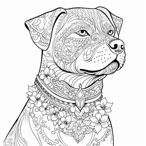 Premium Photo Coloring Pages For Adults To Print Generative Ai