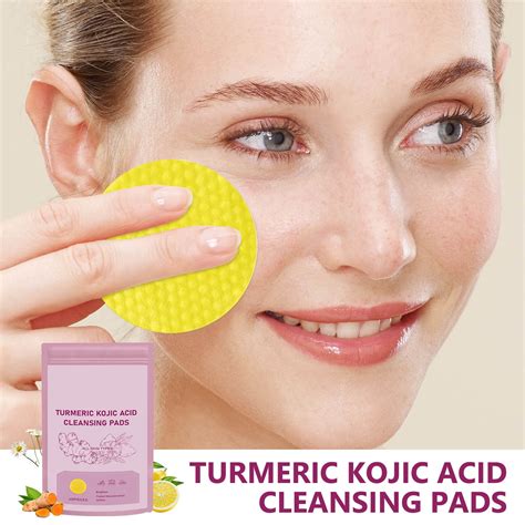 Turmeric Exfoliating Face Scrub Pads Turmeric Kojic Acid Pads Turmeric Kojic Acid Pads Infused