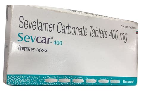 Sevcar Sevelamer Carbonate Tablets Emcure At Rs Box In Delhi