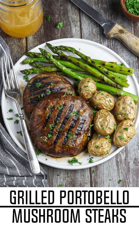 Grilled Portobello Mushroom Steaks Vegan Huggs